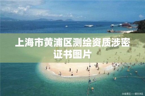 上海市黃浦區測繪資質涉密證書圖片