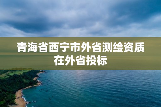 青海省西寧市外省測繪資質在外省投標