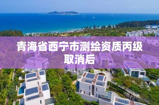 青海省西寧市測繪資質丙級取消后