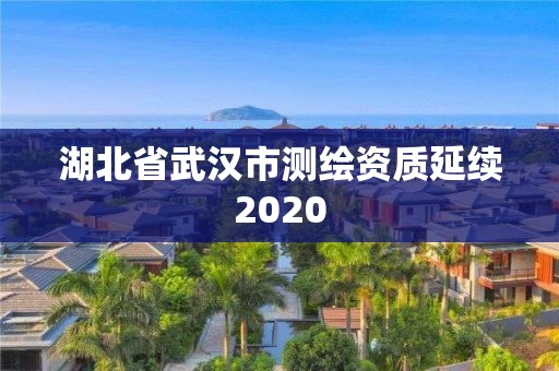 湖北省武漢市測繪資質(zhì)延續(xù)2020