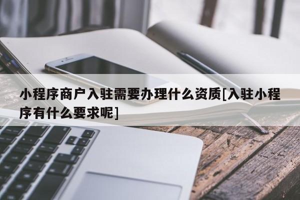 小程序商戶入駐需要辦理什么資質[入駐小程序有什么要求呢]