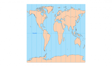 25種地圖投影類型：視覺參考指南