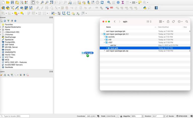 如何在 QGIS 中導入 Esri 圖層包