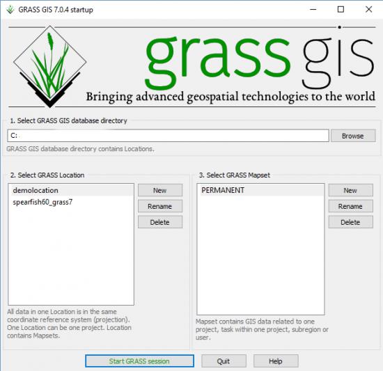 GRASS GIS–地理資源分析支持系統