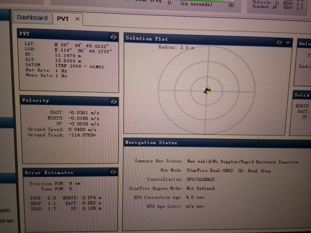 Ixblue hydrins和navcom SF3050位置精度的差異問題（二）