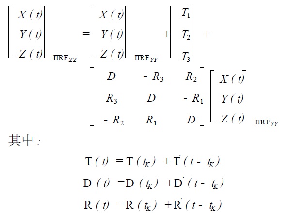 ITRF框架轉換程序實現的理論