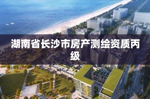 湖南省長沙市房產測繪資質丙級