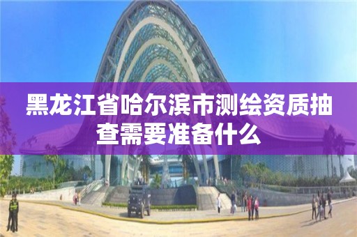 黑龍江省哈爾濱市測(cè)繪資質(zhì)抽查需要準(zhǔn)備什么