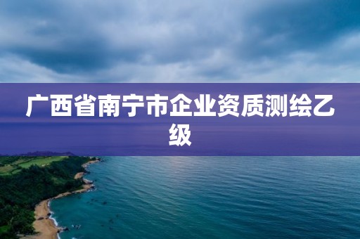 廣西省南寧市企業(yè)資質(zhì)測(cè)繪乙級(jí)