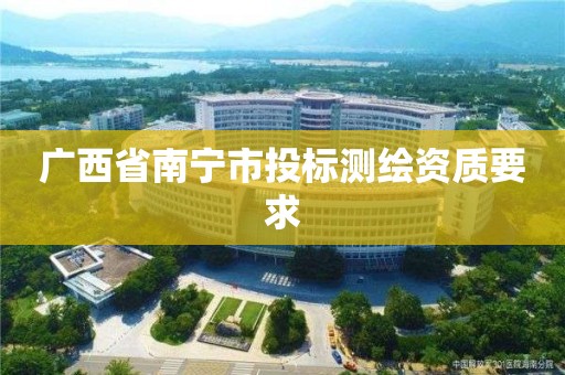 廣西省南寧市投標(biāo)測(cè)繪資質(zhì)要求