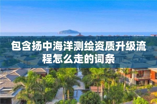 包含揚中海洋測繪資質(zhì)升級流程怎么走的詞條