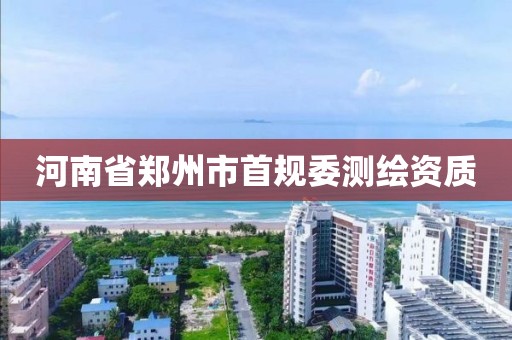 河南省鄭州市首規委測繪資質