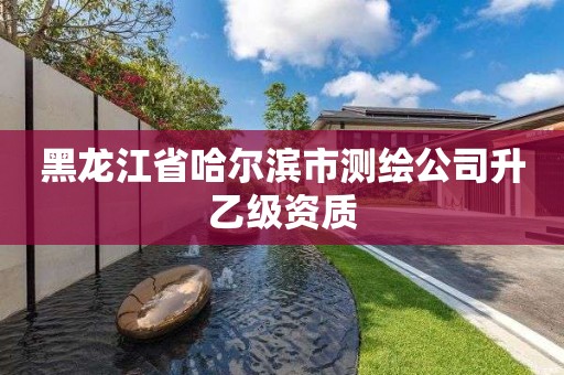 黑龍江省哈爾濱市測繪公司升乙級資質