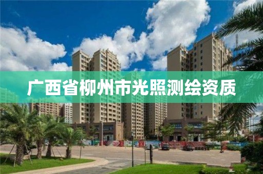 廣西省柳州市光照測繪資質