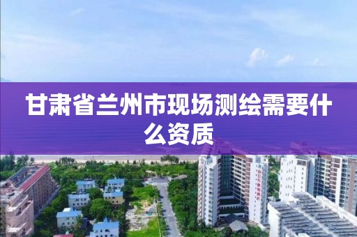 甘肅省蘭州市現場測繪需要什么資質