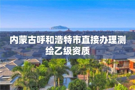 內蒙古呼和浩特市直接辦理測繪乙級資質