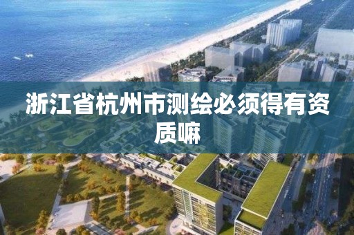 浙江省杭州市測繪必須得有資質嘛