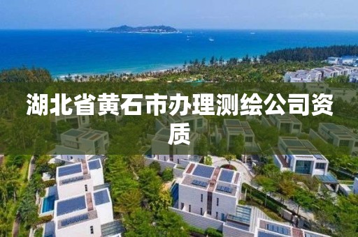 湖北省黃石市辦理測繪公司資質