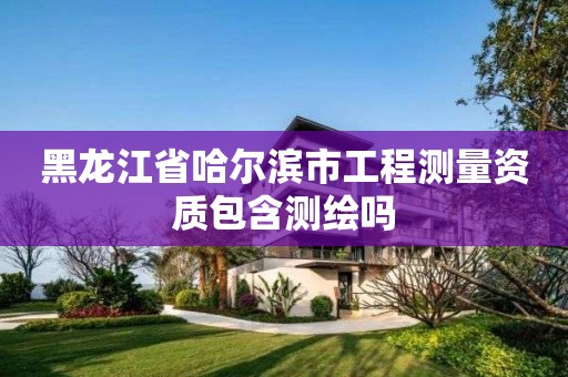 黑龍江省哈爾濱市工程測量資質包含測繪嗎