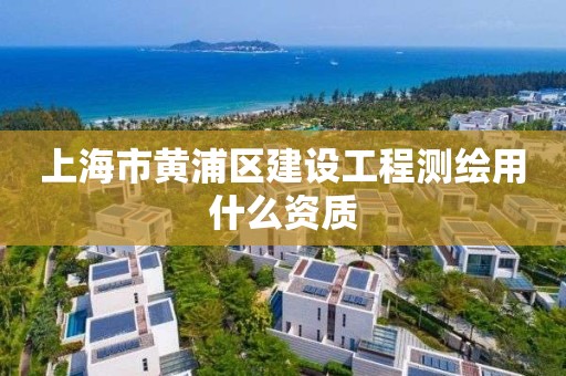 上海市黃浦區建設工程測繪用什么資質