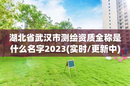 湖北省武漢市測(cè)繪資質(zhì)全稱是什么名字2023(實(shí)時(shí)/更新中)