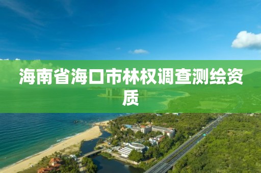 海南省海口市林權(quán)調(diào)查測(cè)繪資質(zhì)