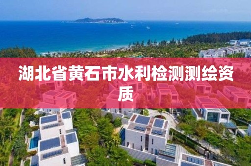 湖北省黃石市水利檢測測繪資質