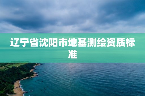 遼寧省沈陽市地基測繪資質標準