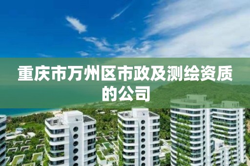 重慶市萬州區市政及測繪資質的公司