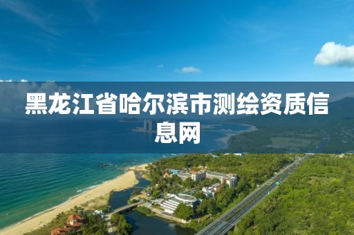 黑龍江省哈爾濱市測繪資質信息網