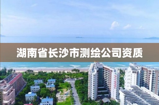 湖南省長沙市測繪公司資質