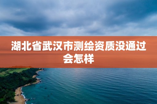 湖北省武漢市測繪資質沒通過會怎樣