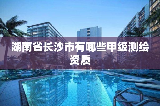 湖南省長沙市有哪些甲級測繪資質