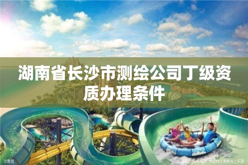 湖南省長沙市測繪公司丁級資質辦理條件