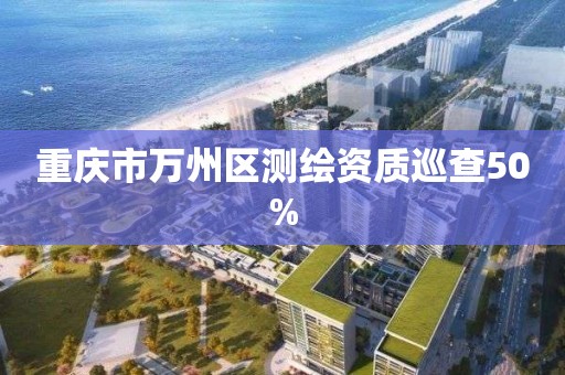 重慶市萬州區(qū)測繪資質巡查50%