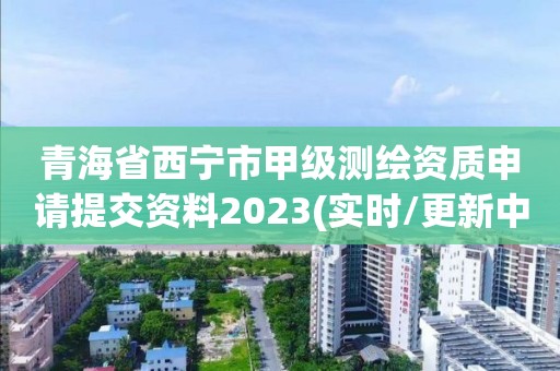 青海省西寧市甲級(jí)測(cè)繪資質(zhì)申請(qǐng)?zhí)峤毁Y料2023(實(shí)時(shí)/更新中)