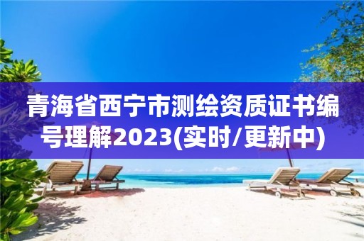 青海省西寧市測繪資質證書編號理解2023(實時/更新中)