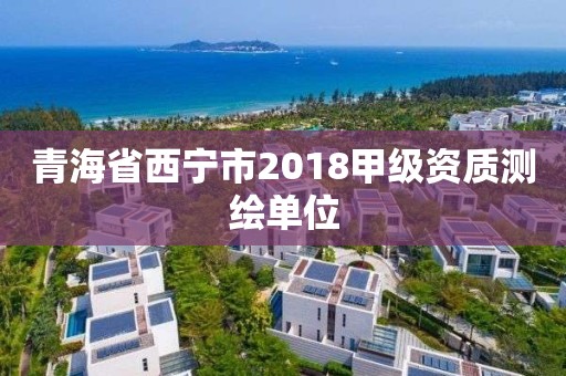 青海省西寧市2018甲級資質測繪單位