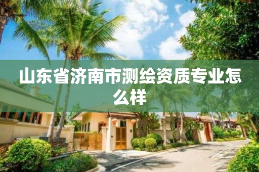 山東省濟南市測繪資質(zhì)專業(yè)怎么樣