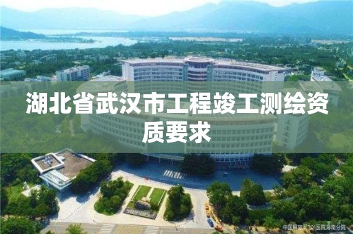 湖北省武漢市工程竣工測繪資質要求