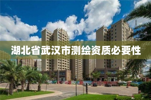 湖北省武漢市測繪資質必要性