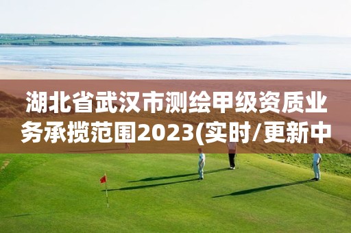 湖北省武漢市測繪甲級資質業務承攬范圍2023(實時/更新中)