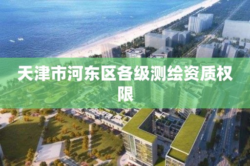 天津市河東區各級測繪資質權限