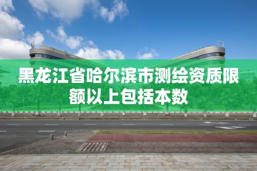 黑龍江省哈爾濱市測繪資質(zhì)限額以上包括本數(shù)