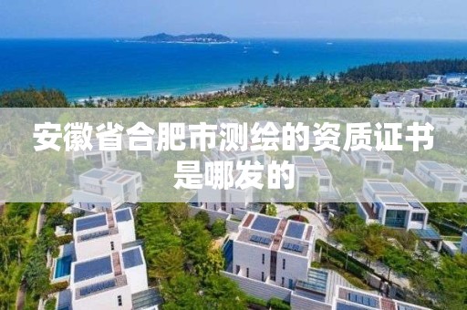 安徽省合肥市測繪的資質證書是哪發的