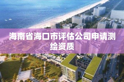 海南省?？谑性u估公司申請測繪資質