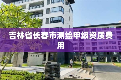 吉林省長春市測繪甲級資質費用