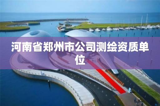 河南省鄭州市公司測繪資質單位