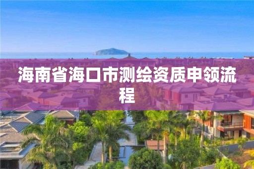 海南省?？谑袦y繪資質申領流程