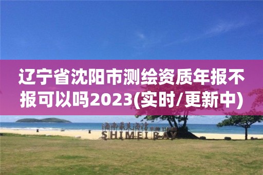 遼寧省沈陽市測繪資質年報不報可以嗎2023(實時/更新中)